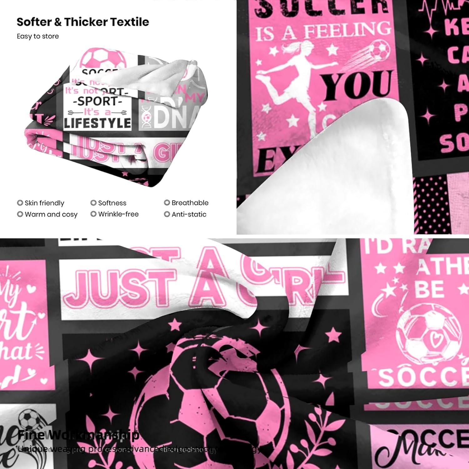 Manta de Fútbol FLOW4U 50x40 cm Franela para Niños