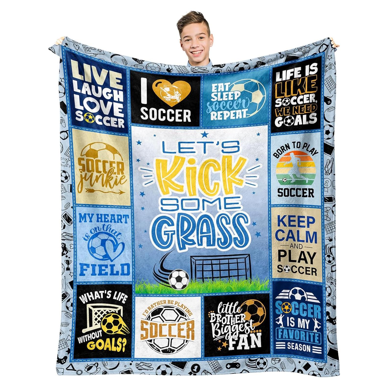 Manta de Fútbol para Niños Paihvcn 152.4x127cm Poliester