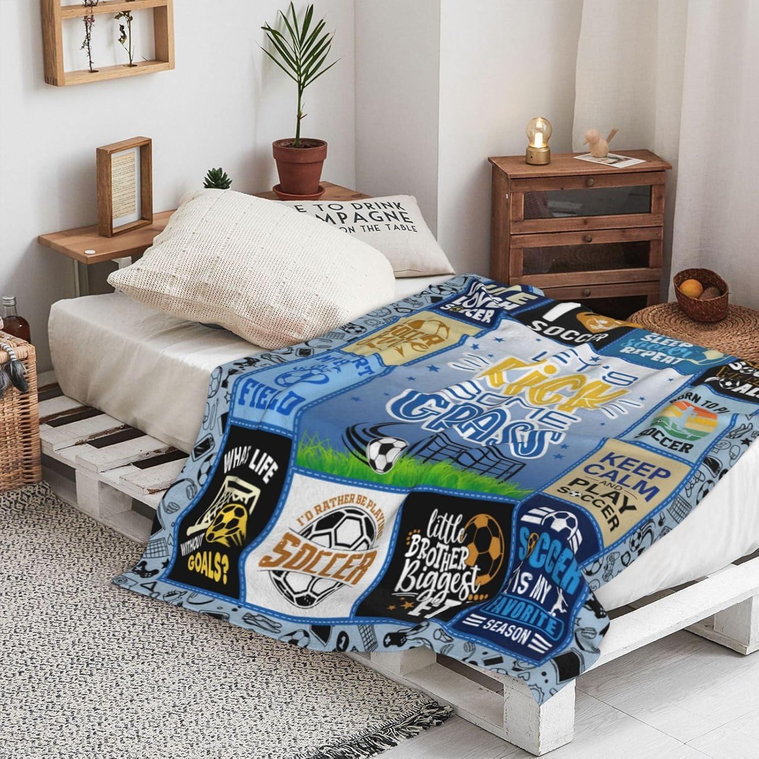 Manta de Fútbol para Niños Paihvcn 152.4x127cm Poliester