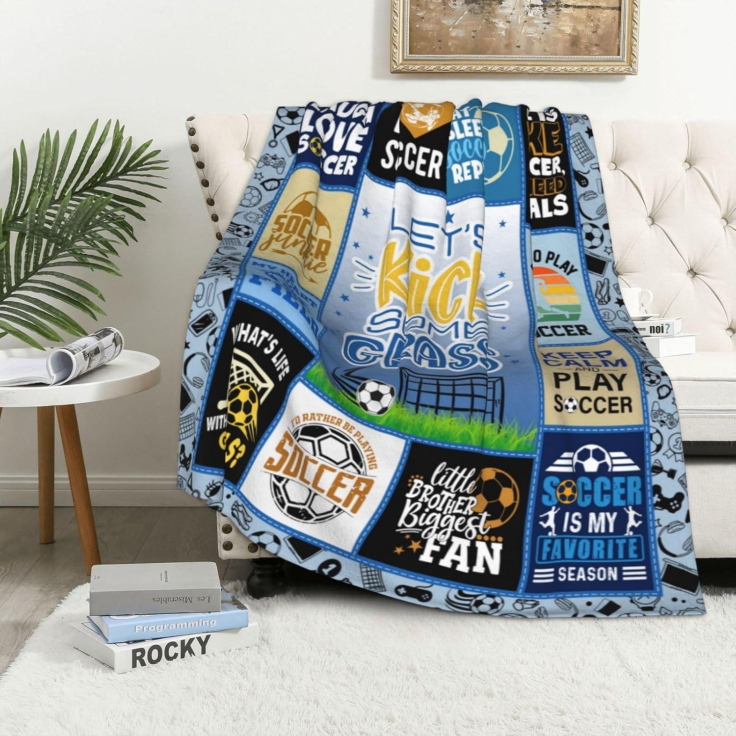 Manta de Fútbol para Niños Paihvcn 152.4x127cm Poliester