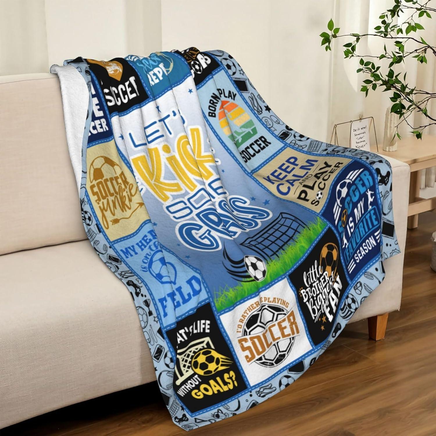 Manta de Fútbol para Niños Paihvcn 152.4x127cm Poliester