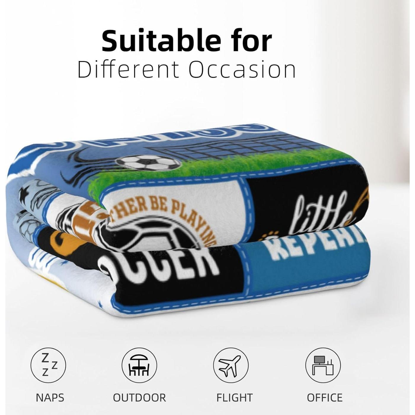 Manta de Fútbol para Niños Paihvcn 152.4x127cm Poliester