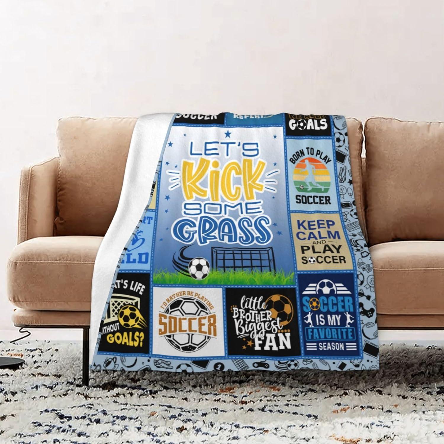 Manta de Fútbol para Niños Paihvcn 152.4x127cm Poliester