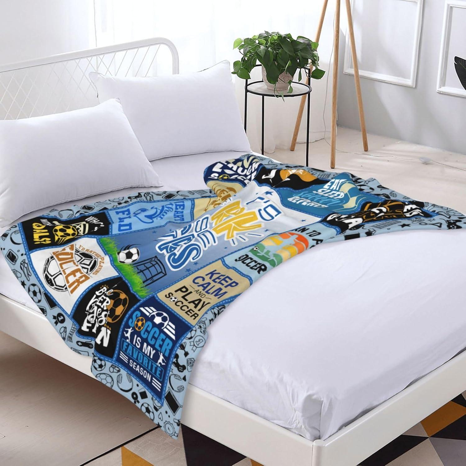 Manta de Fútbol para Niños Paihvcn 152.4x127cm Poliester