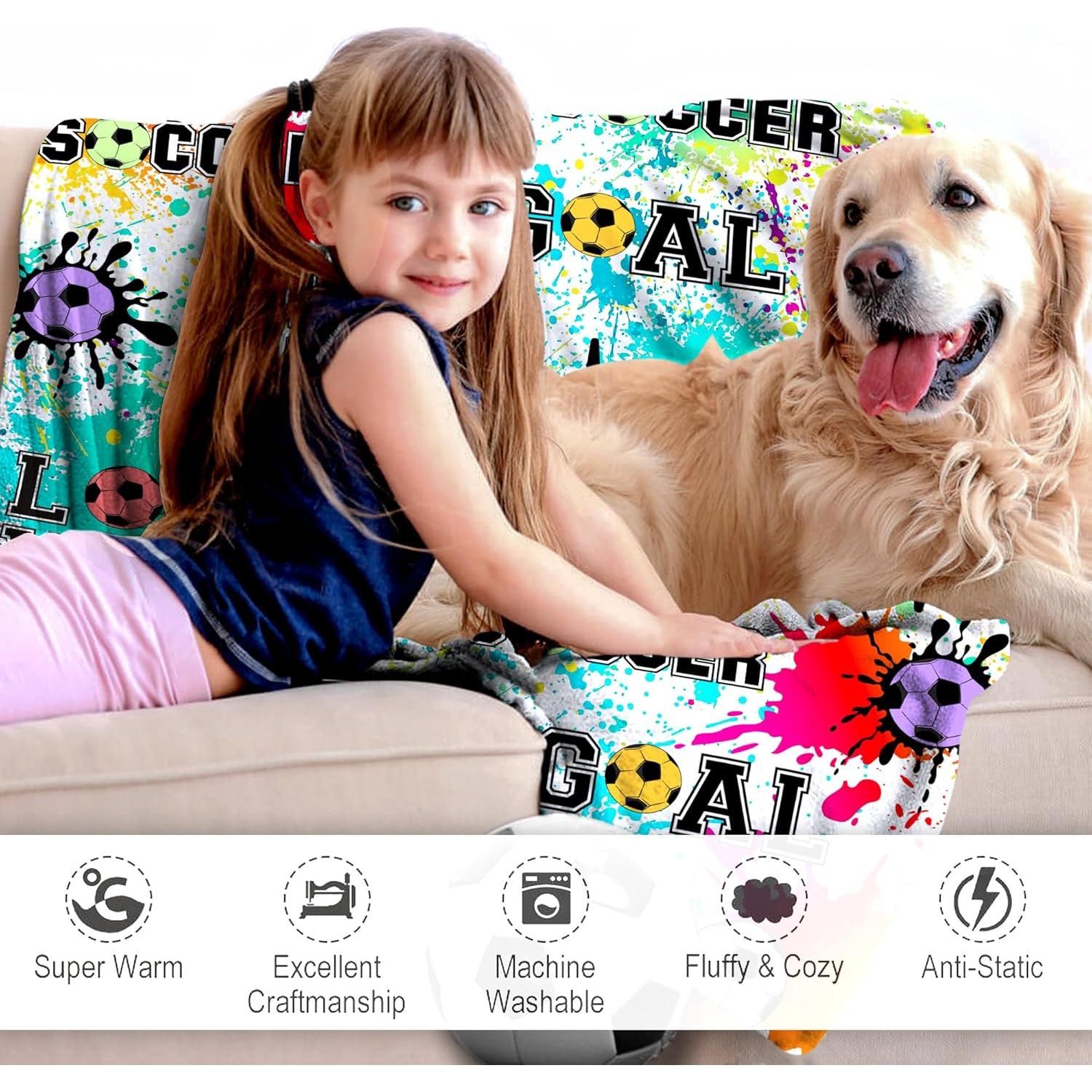 Manta de Fútbol WITRISE Ultra Suave 127x102 cm Franela