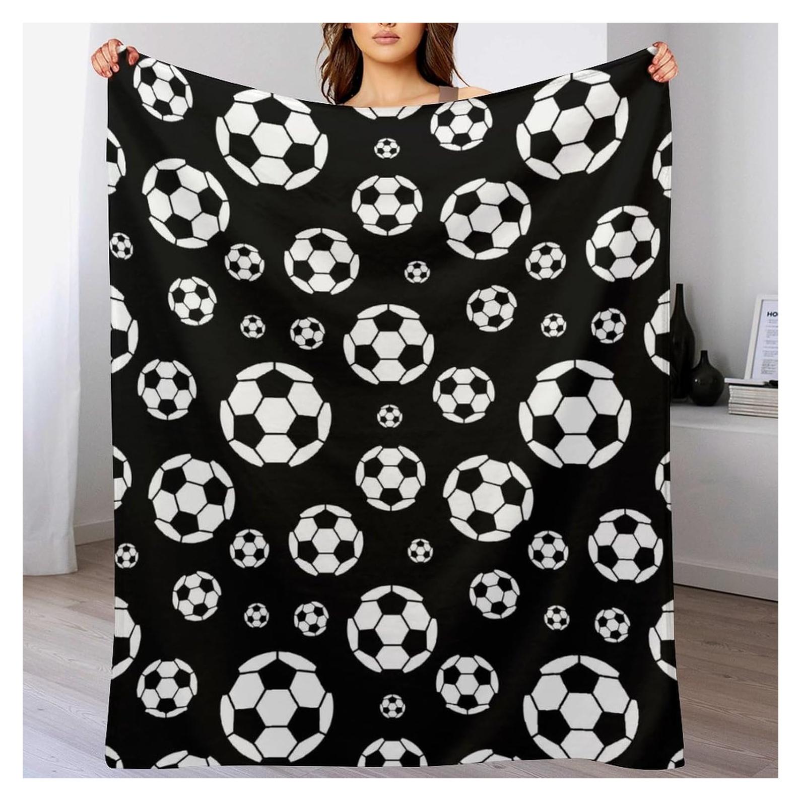 Manta de Fútbol Volissoz 127x102cm Suave y Cálida