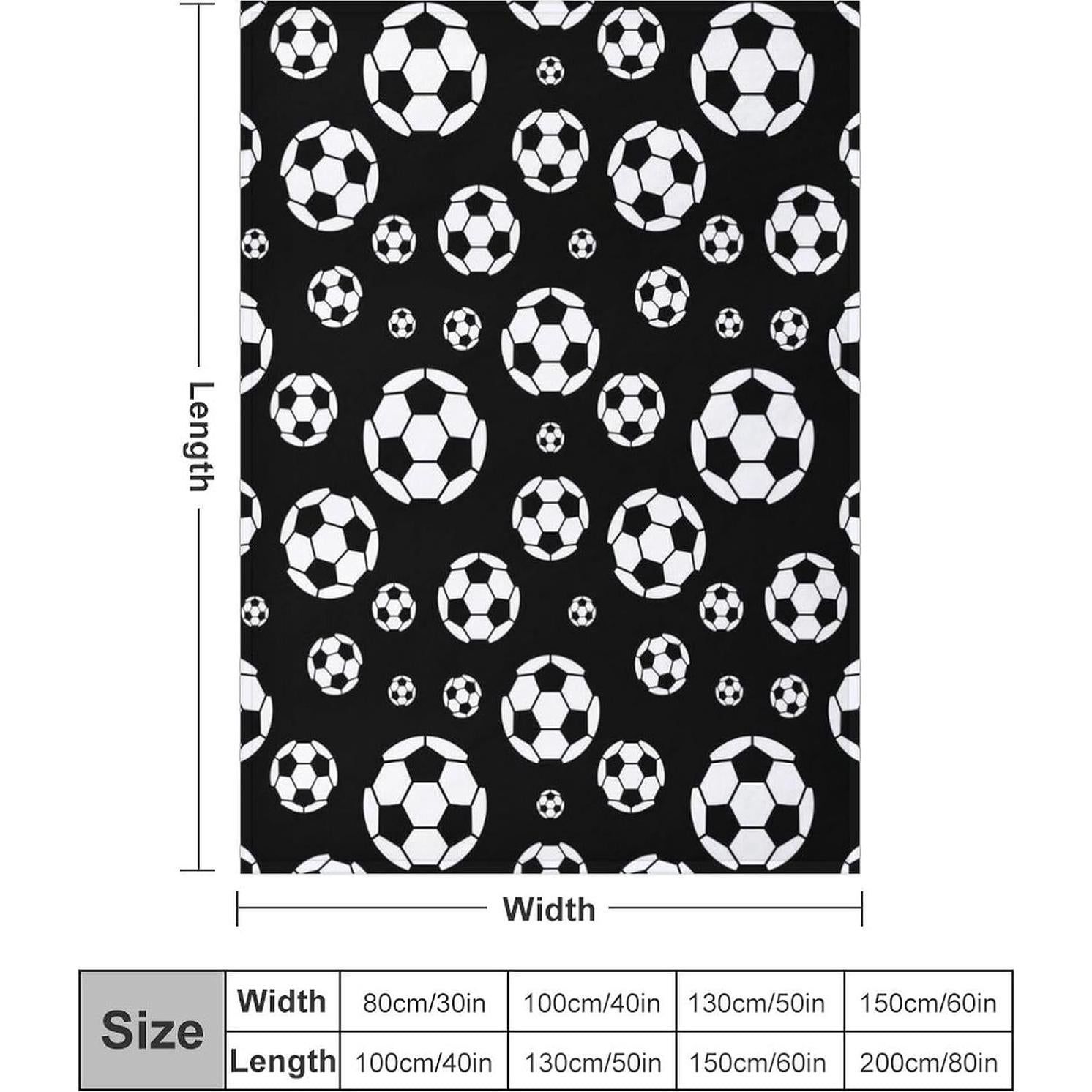 Manta de Fútbol Volissoz 127x102cm Suave y Cálida