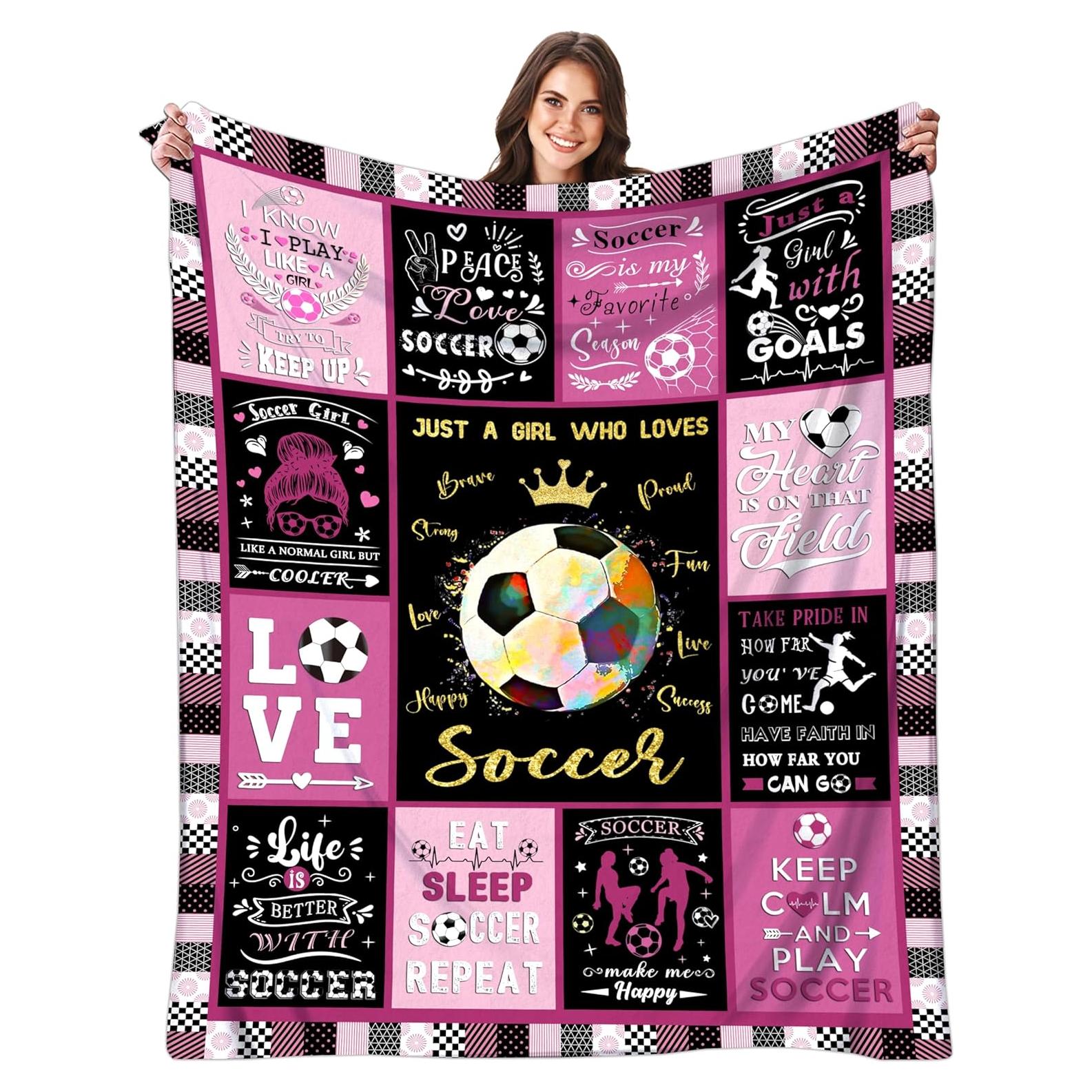 Manta de Fútbol Franela Harecto 127x102cm Suave y Cálida