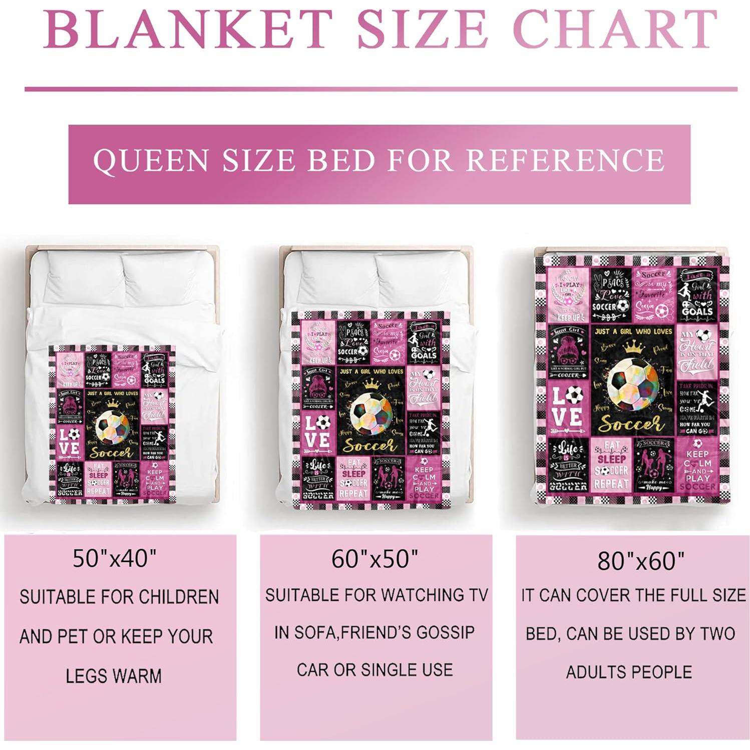 Manta de Fútbol Franela Harecto 127x102cm Suave y Cálida