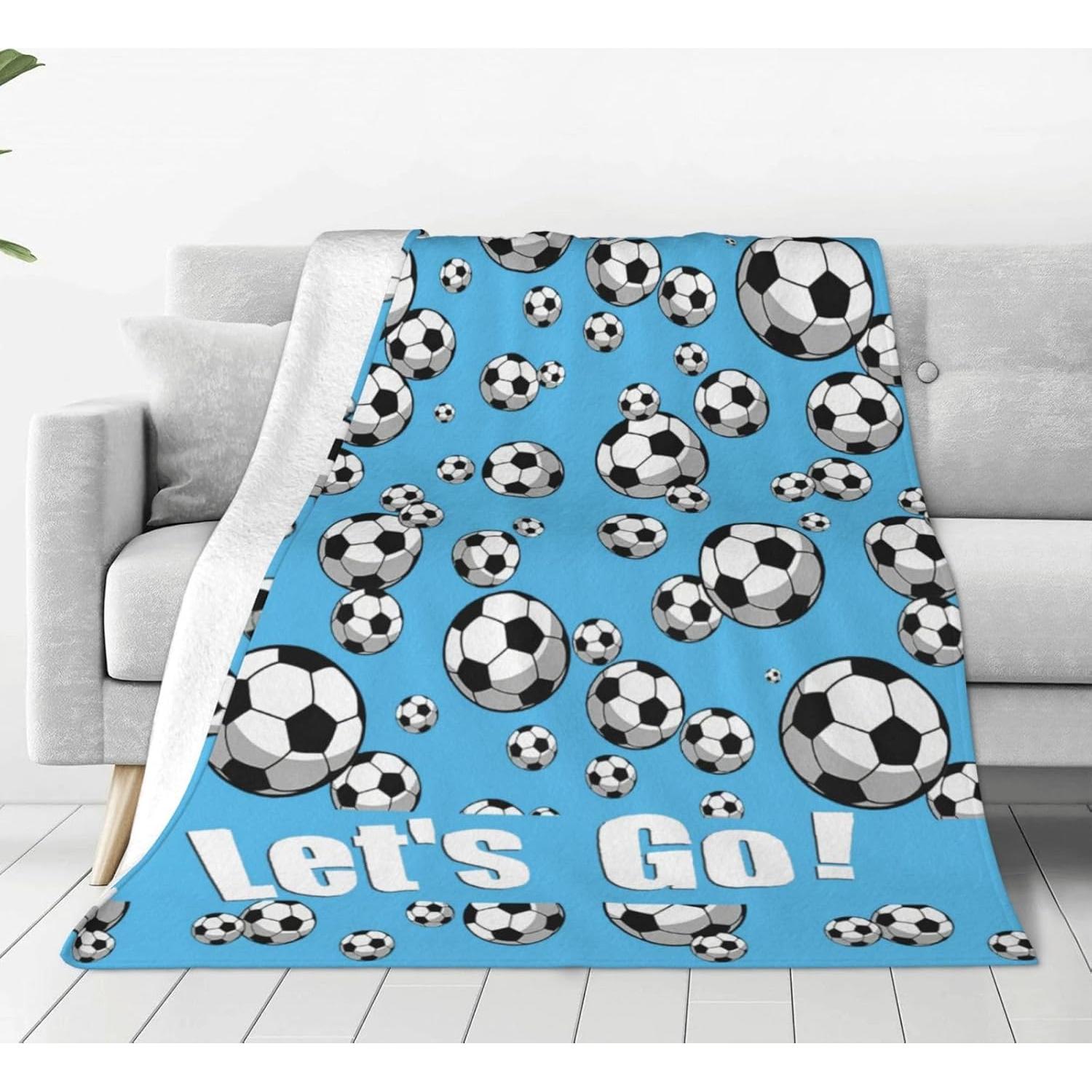 Manta de Fútbol Citari 100x125cm Franela Suave y Ligera