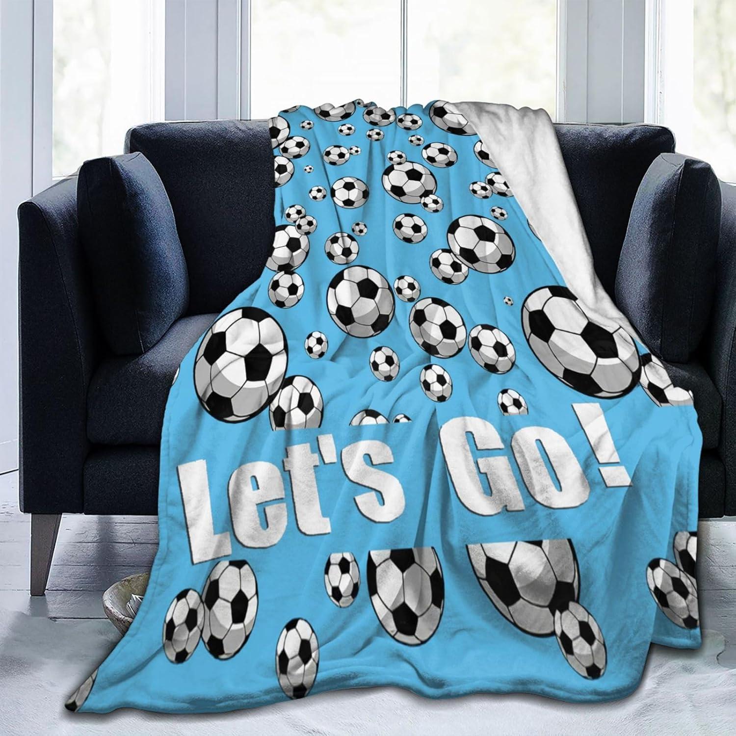 Manta de Fútbol Citari 100x125cm Franela Suave y Ligera