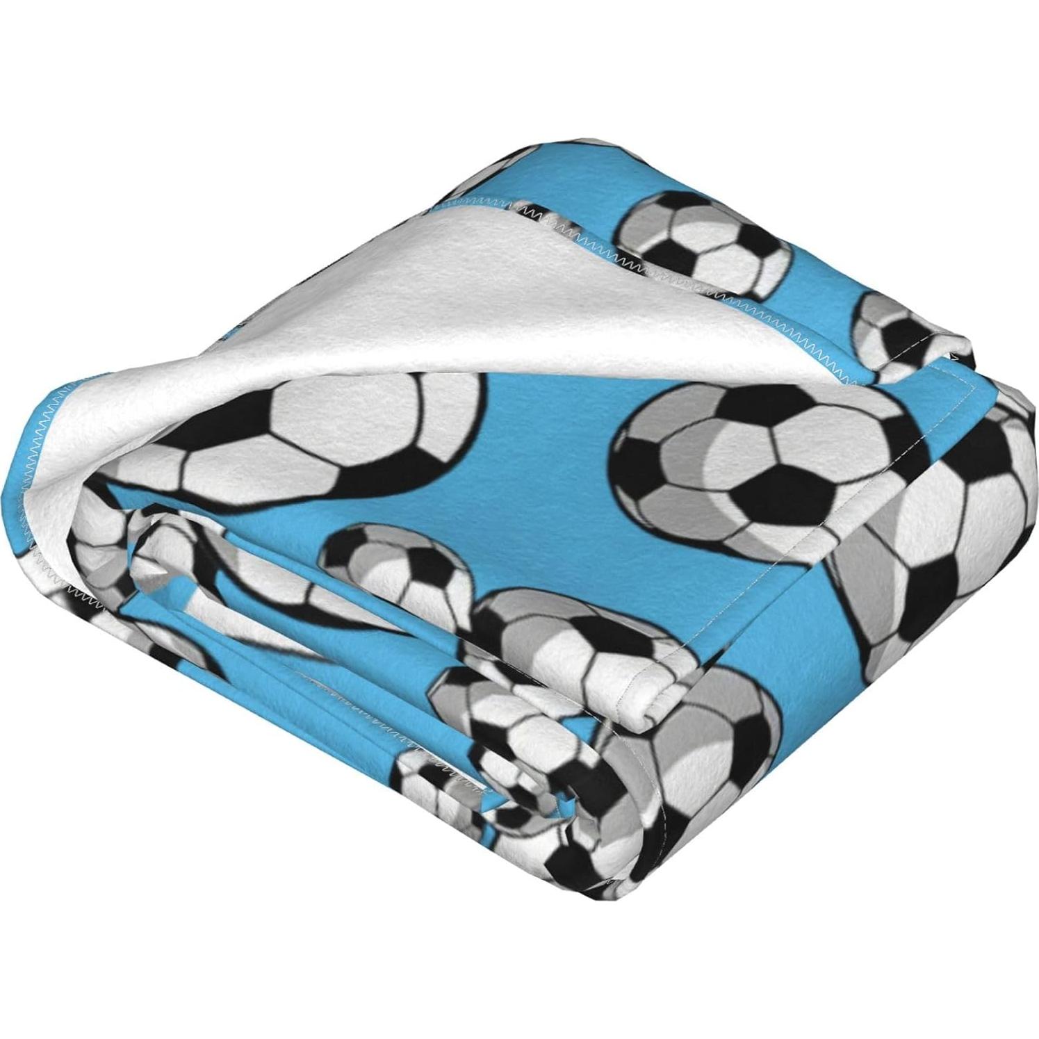 Manta de Fútbol Citari 100x125cm Franela Suave y Ligera