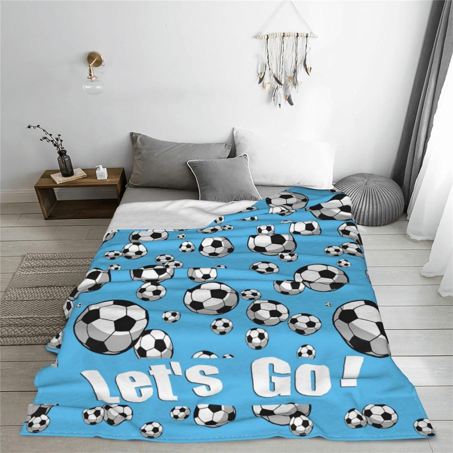 Manta de Fútbol Citari 100x125cm Franela Suave y Ligera