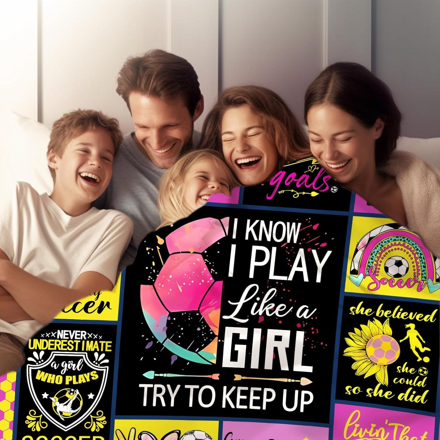 Manta de Fútbol Dizogogo 127x102 cm Franela Anti-Pilling