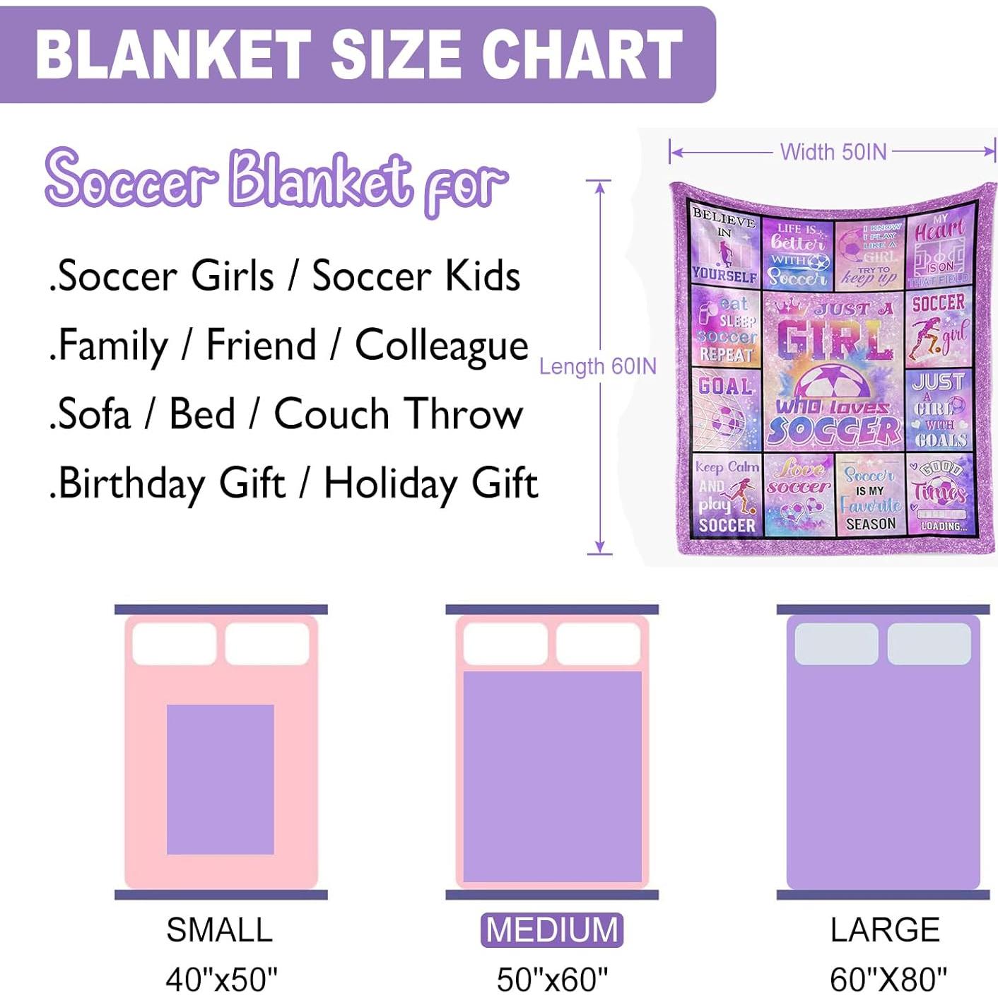 Manta de Fútbol Pezolen 152x127 cm para Niños y Niñas