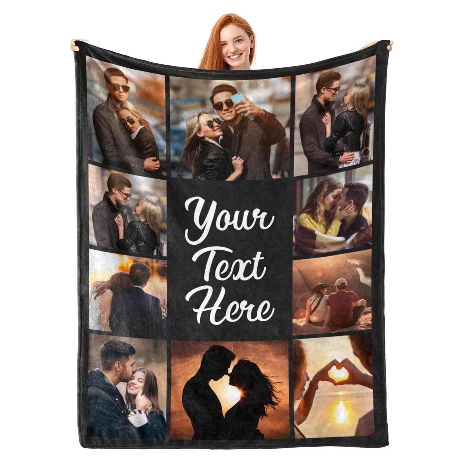 Manta Personalizada InkArts 70x100cm con Fotos y Texto