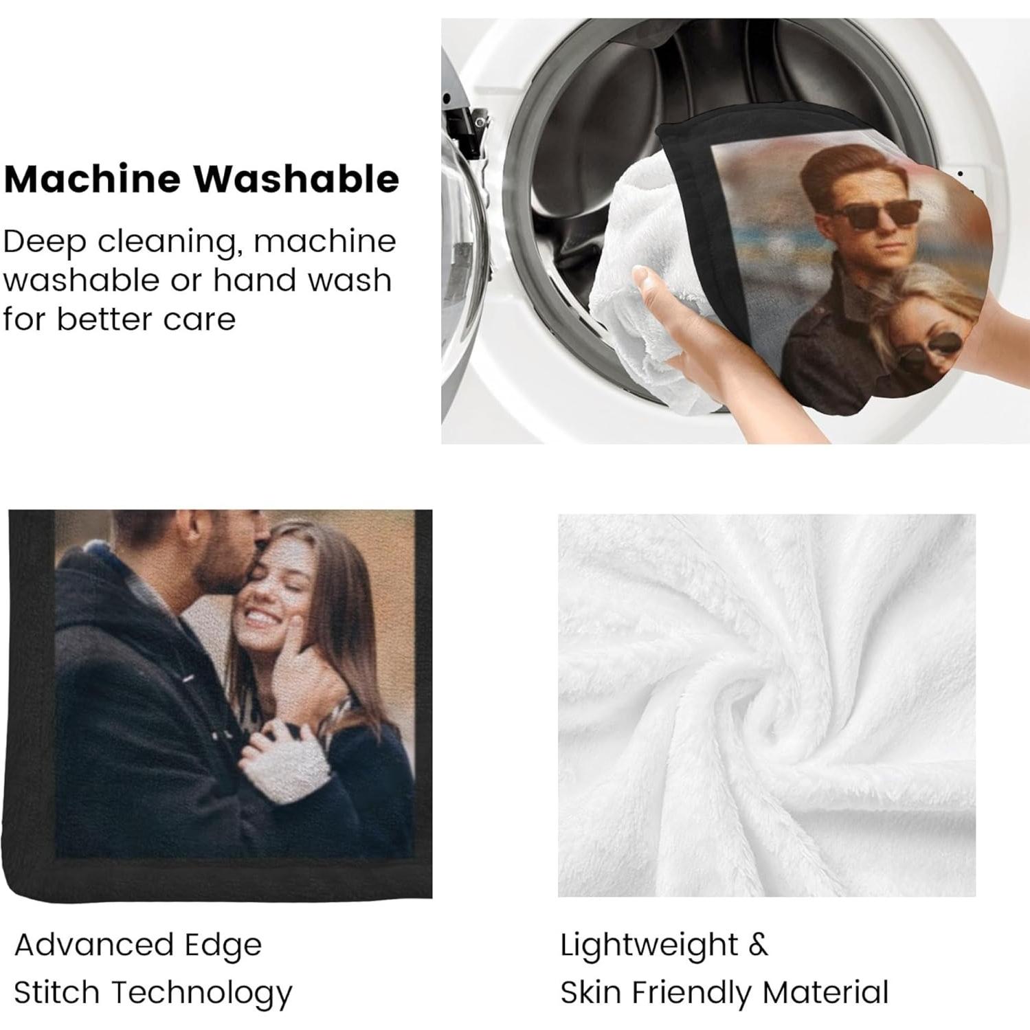 Manta Personalizada InkArts 70x100cm con Fotos y Texto