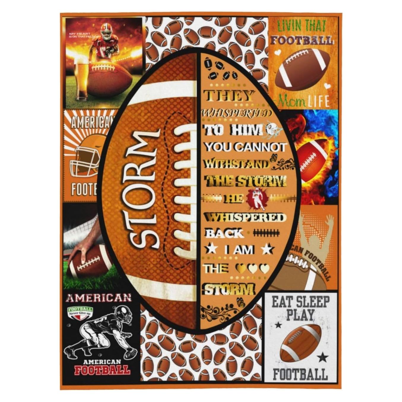 Manta de Fútbol TUIEOMSE 152x127cm Suave de Franela