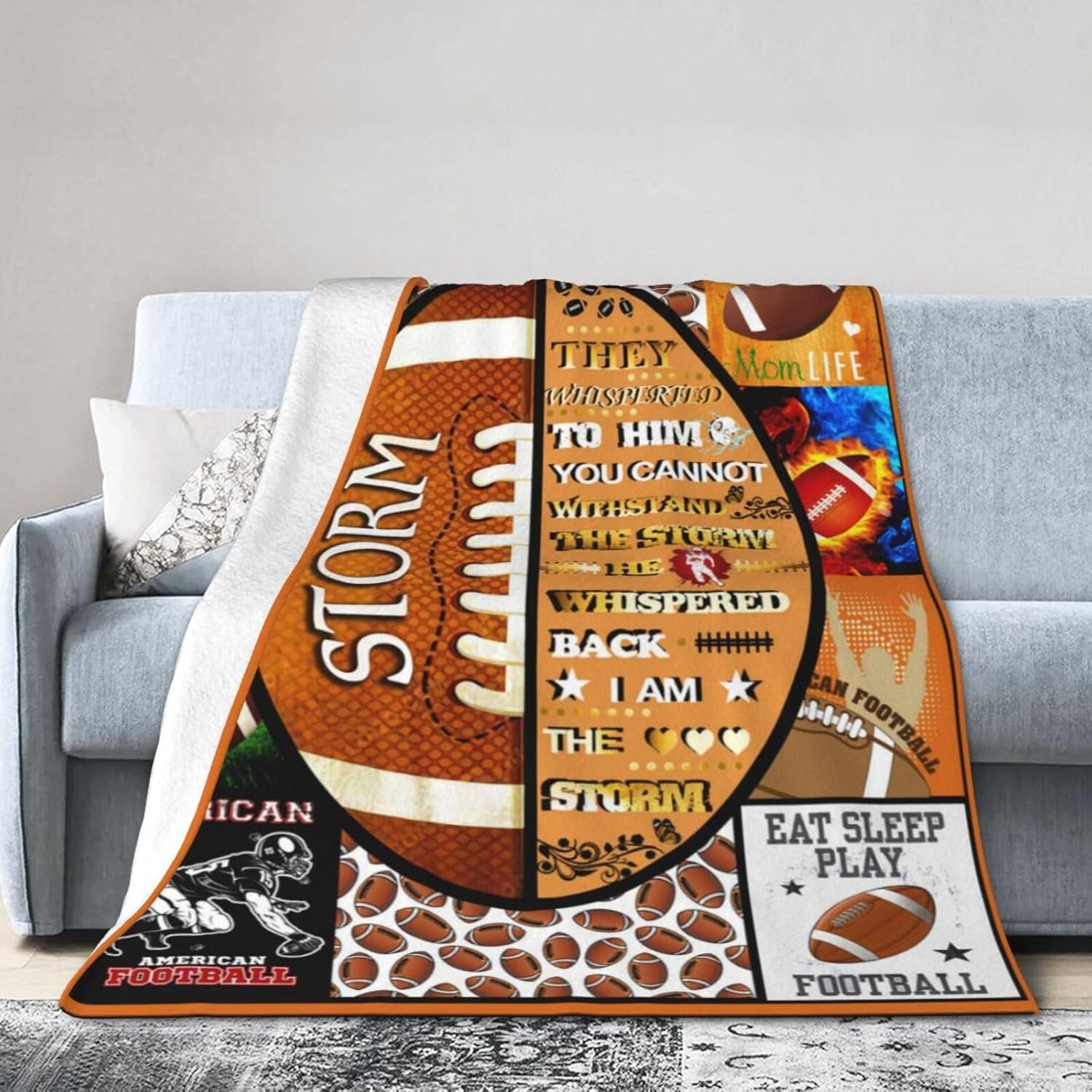 Manta de Fútbol TUIEOMSE 152x127cm Suave de Franela