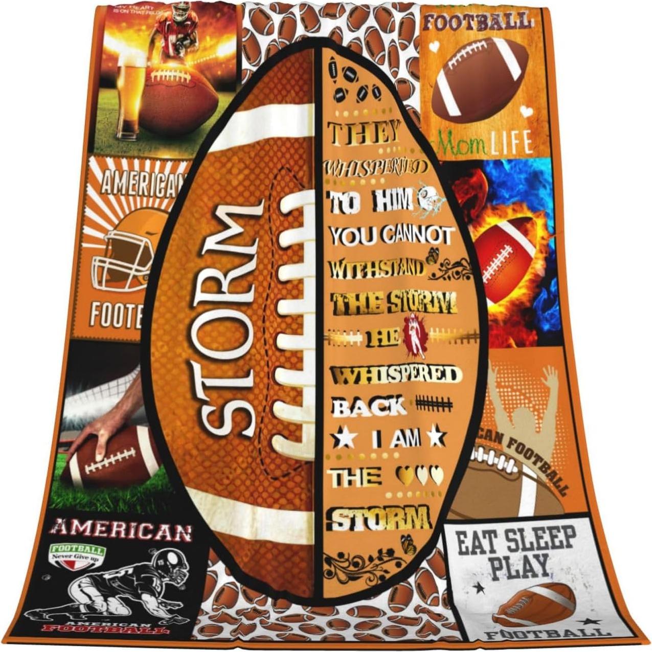 Manta de Fútbol TUIEOMSE 152x127cm Suave de Franela