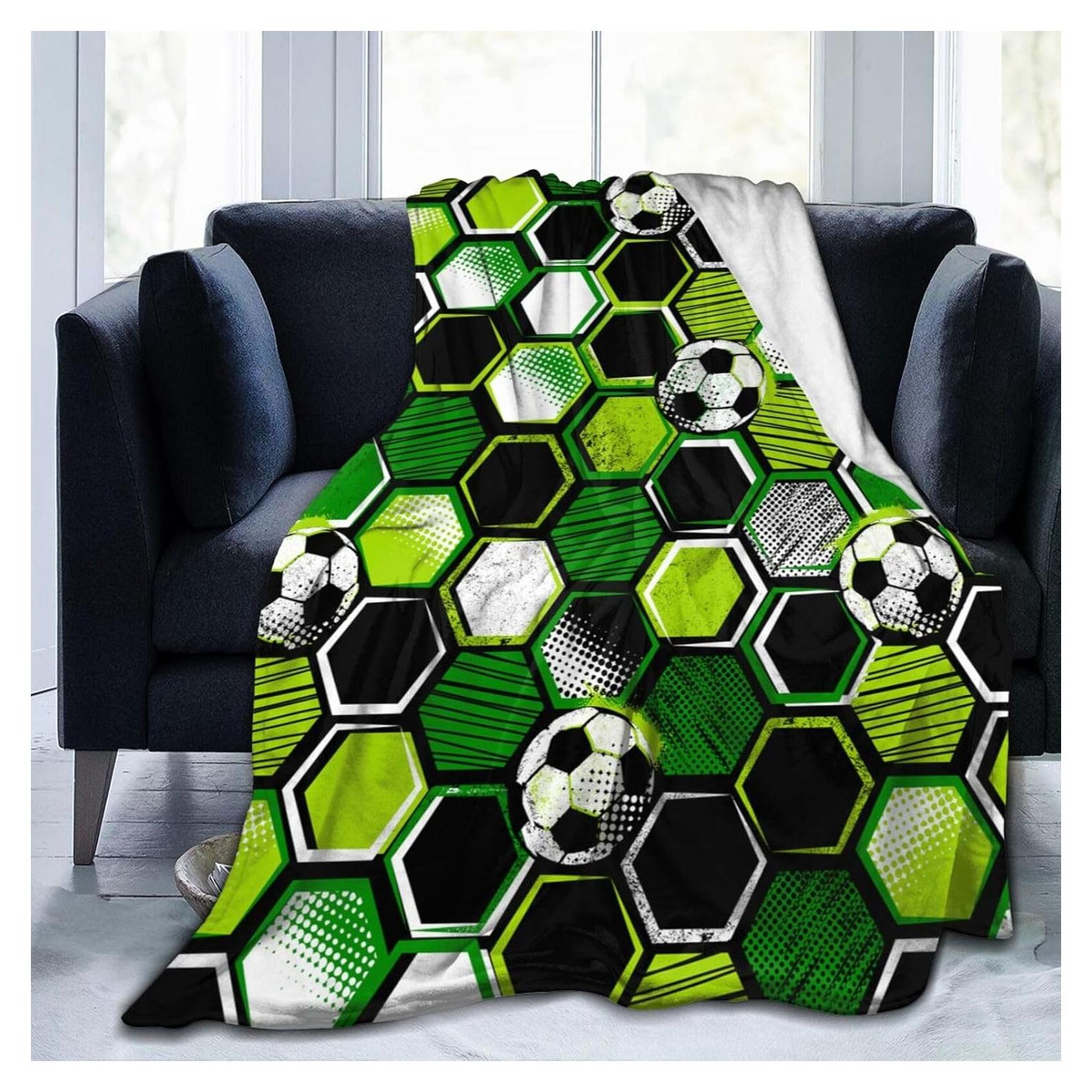 Manta de Lanzamiento Perinsto Forro Polar 127x102cm Fútbol