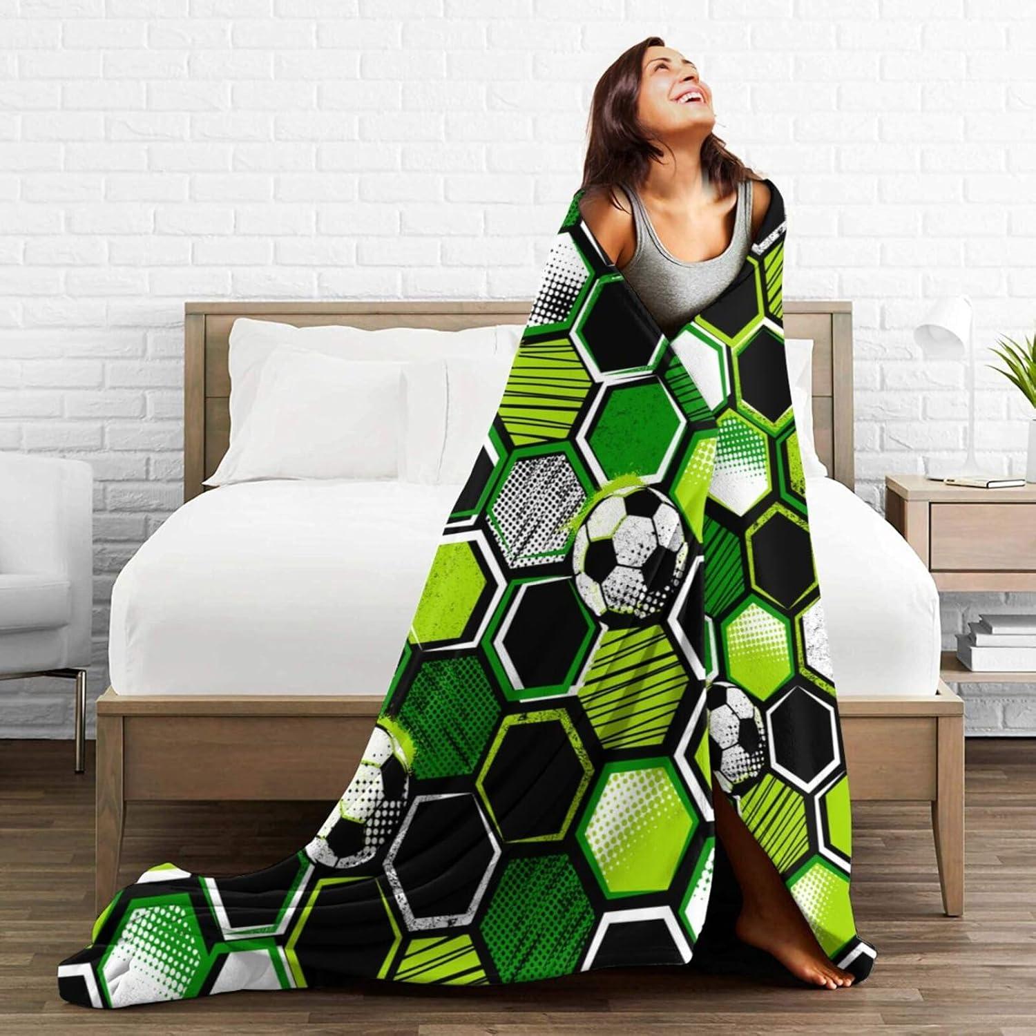 Manta de Lanzamiento Perinsto Forro Polar 127x102cm Fútbol