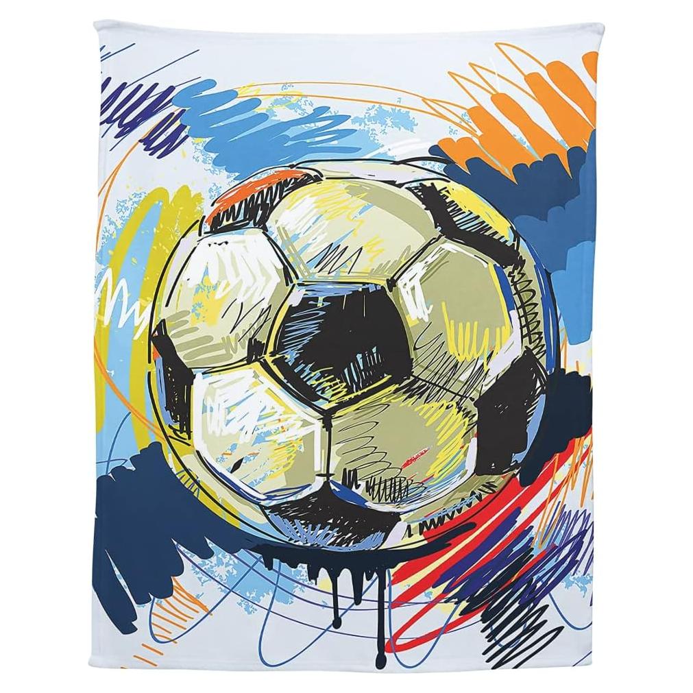 Manta de Acuarela YISUMEI 127x152 cm Diseño Fútbol