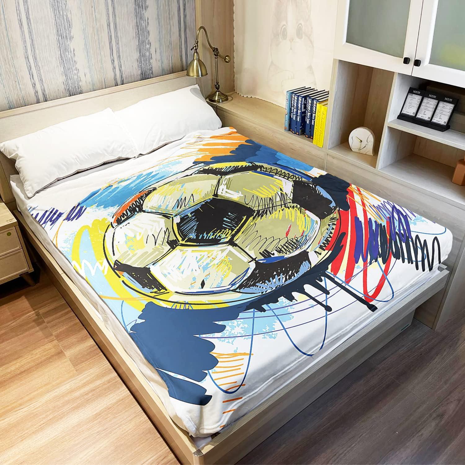 Manta de Acuarela YISUMEI 127x152 cm Diseño Fútbol