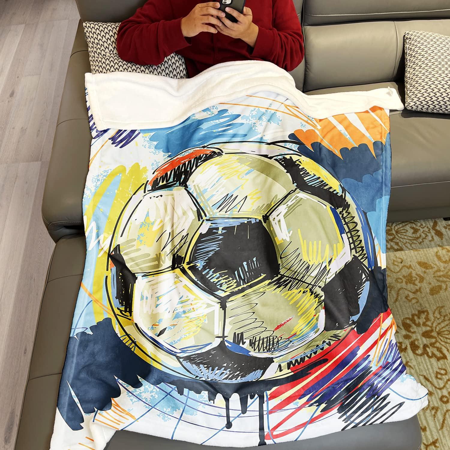 Manta de Acuarela YISUMEI 127x152 cm Diseño Fútbol