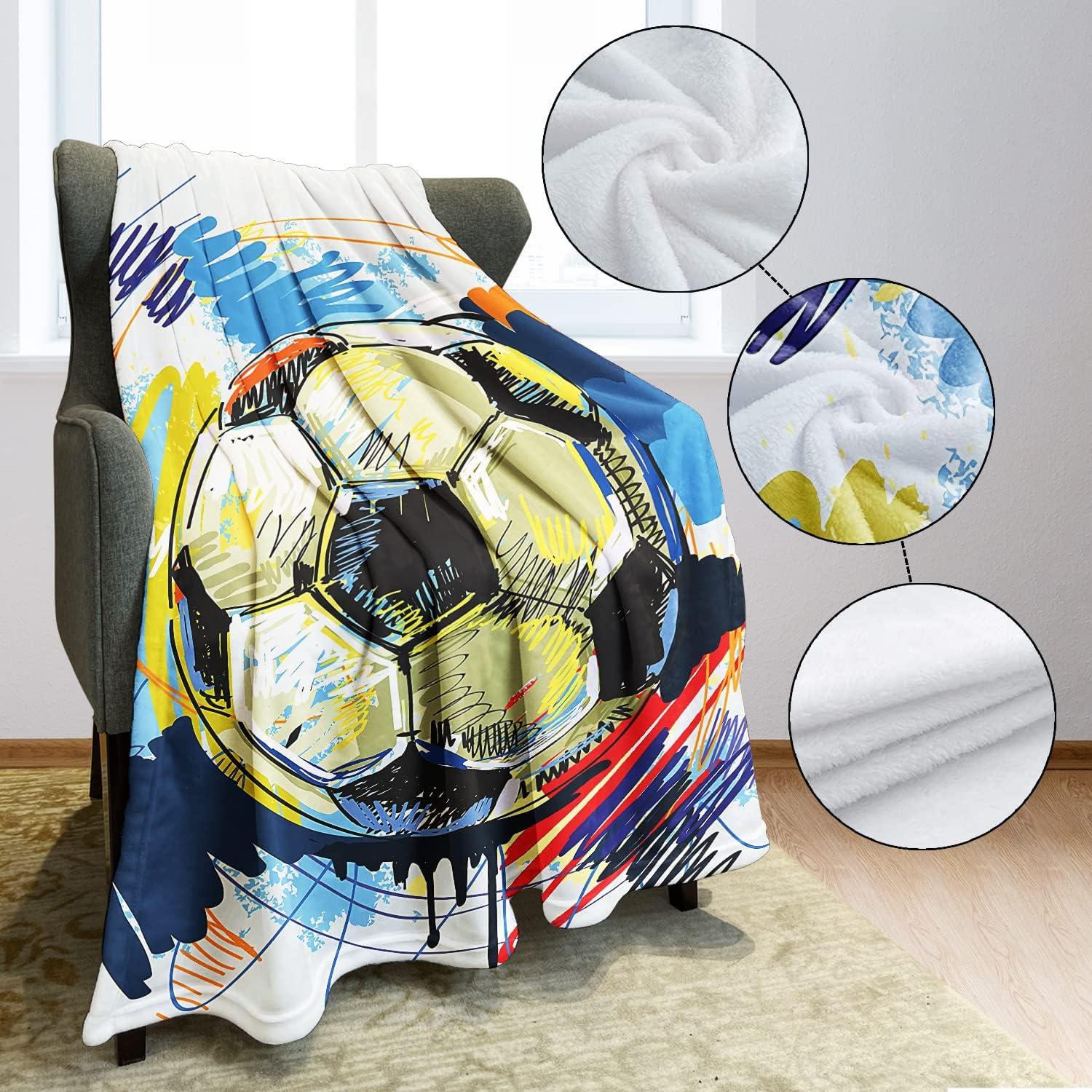 Manta de Acuarela YISUMEI 127x152 cm Diseño Fútbol