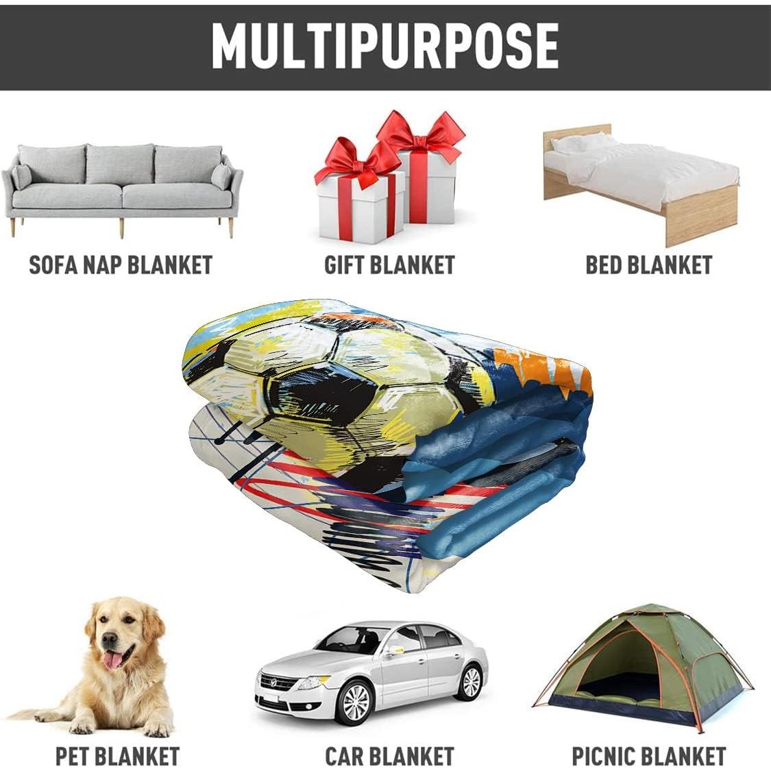 Manta de Acuarela YISUMEI 127x152 cm Diseño Fútbol