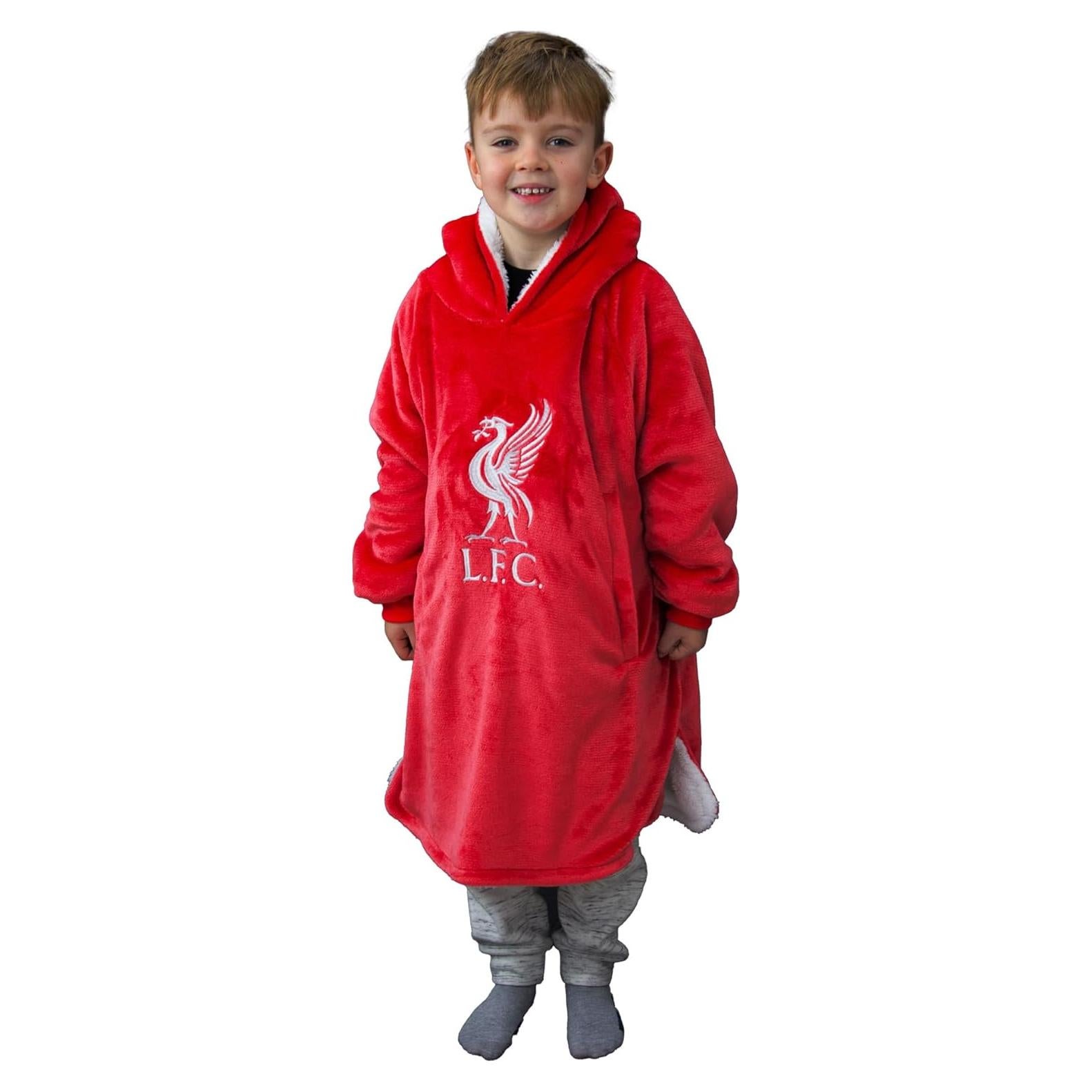 Hugzee Ropa con Capucha Liverpool FC Premium Forrada Sherpa
