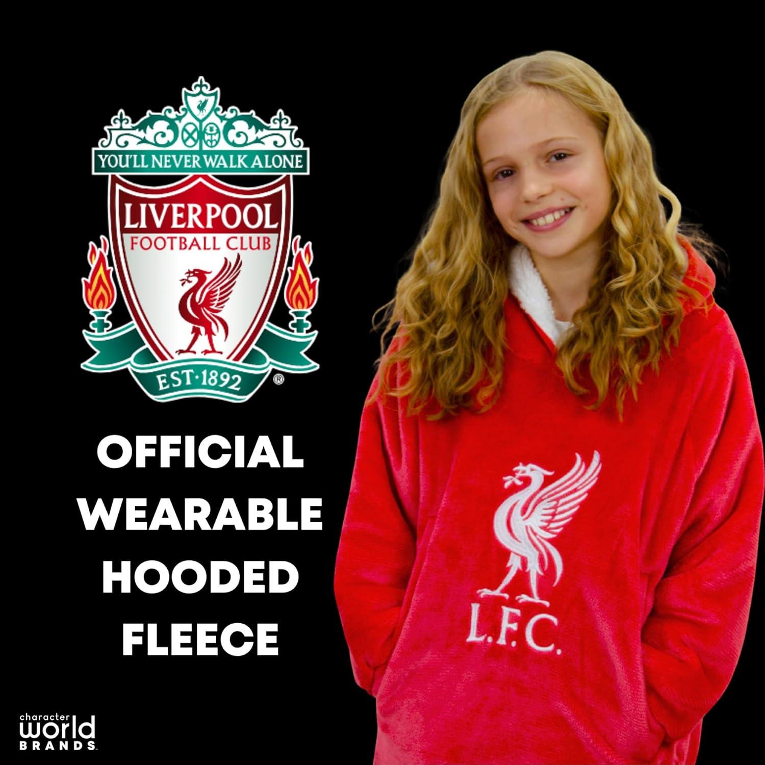 Hugzee Ropa con Capucha Liverpool FC Premium Forrada Sherpa