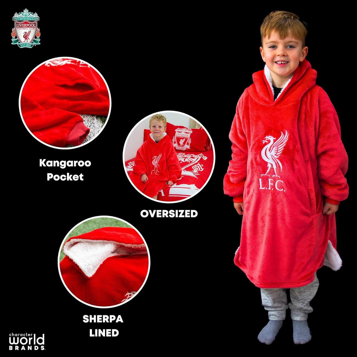 Hugzee Ropa con Capucha Liverpool FC Premium Forrada Sherpa