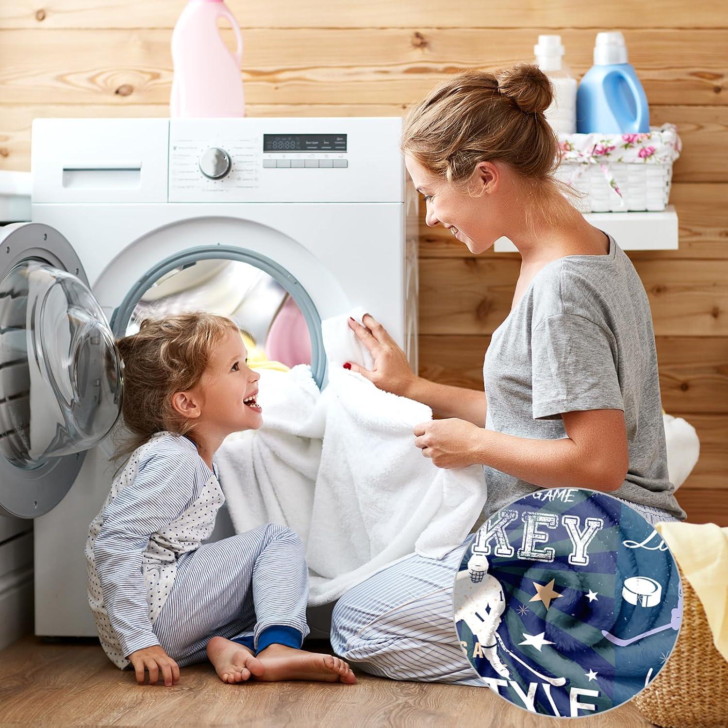 Manta de Franela Levens 60x80cm Hockey Azul para Niños