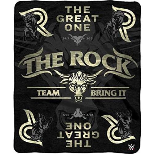 Manta de lanzamiento WWE The Rock 152x203 cm Super Suave