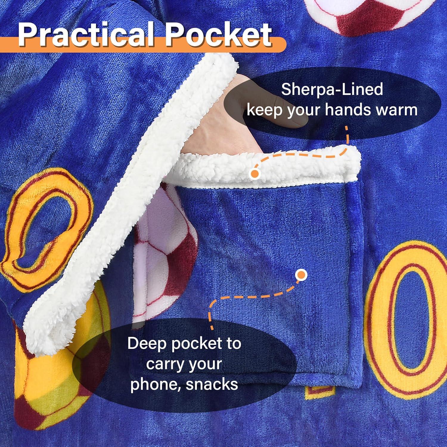 Manta Ponible Catalonia de Sherpa con Mangas Azul 1.56kg