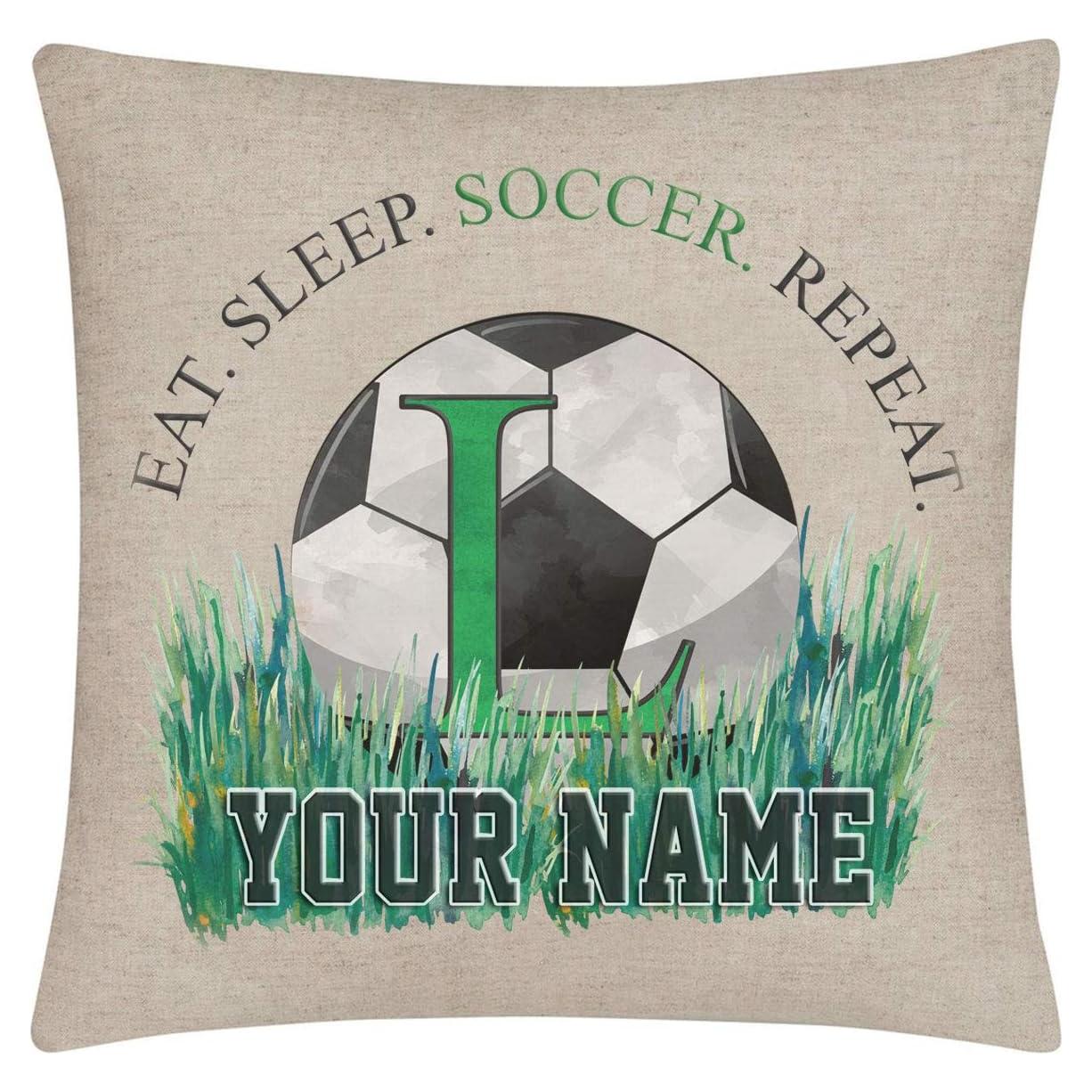 Funda de Cojín Personalizada Bleu Reign Lino 40x40 cm