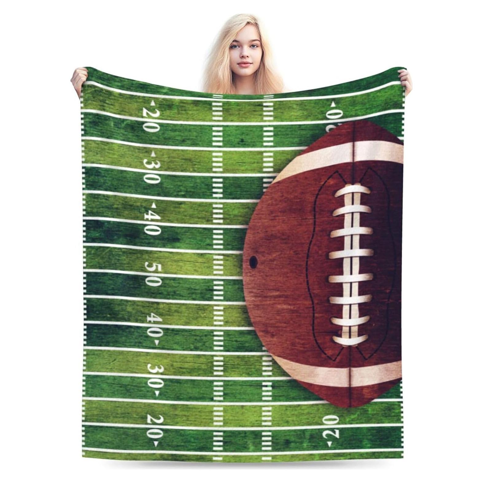 Manta de Lanzar Chayber Fútbol 127x102cm Suave y Cálida