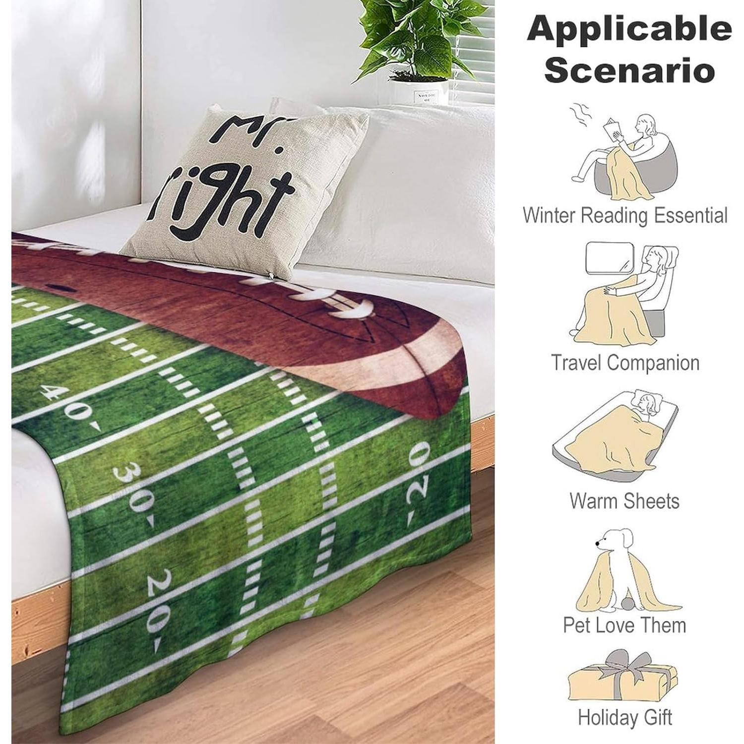 Manta de Lanzar Chayber Fútbol 127x102cm Suave y Cálida