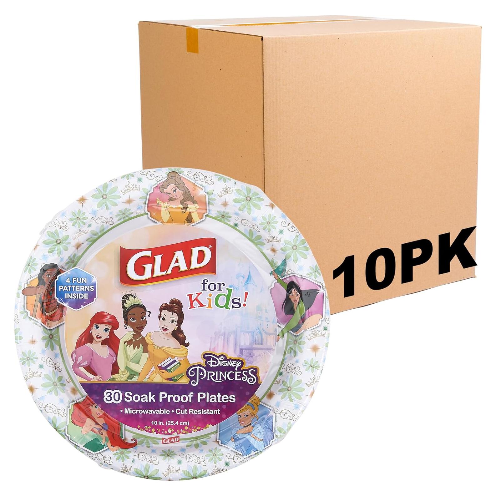 Platos de Papel Disney Princesa Glad 10" - 30 Piezas