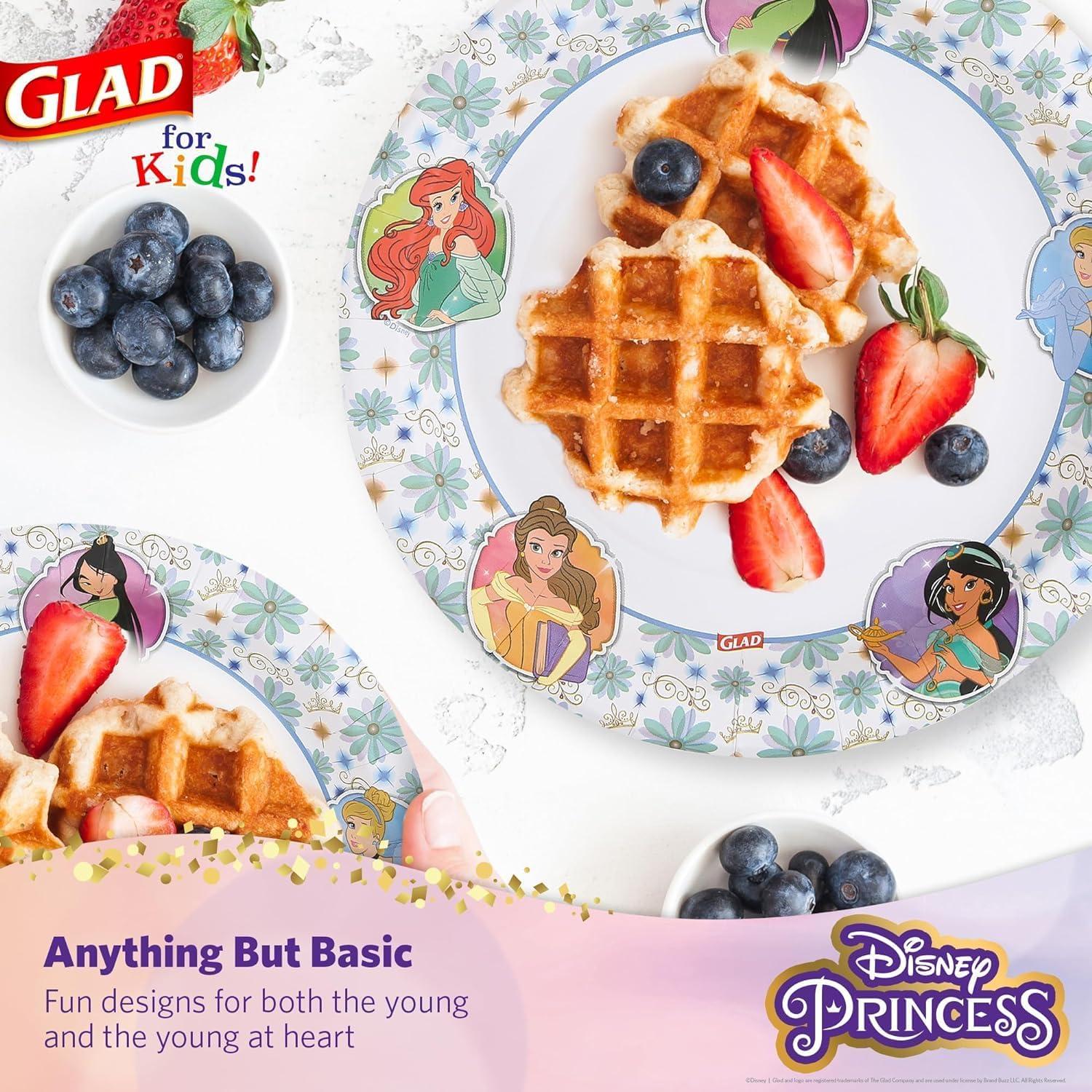 Platos de Papel Disney Princesa Glad 10" - 30 Piezas
