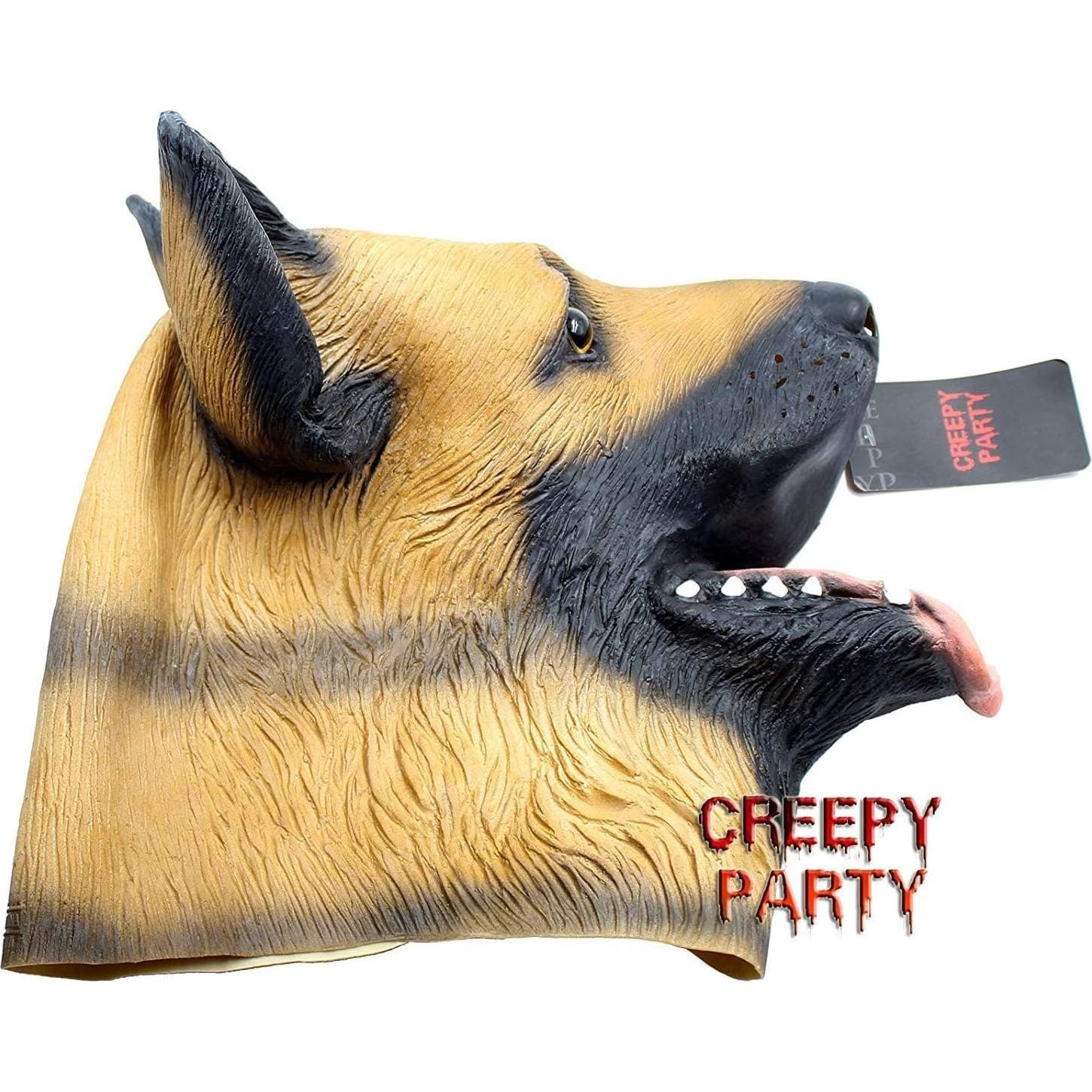 Máscara de Cabeza de Perro Pastor Alemán CreepyParty
