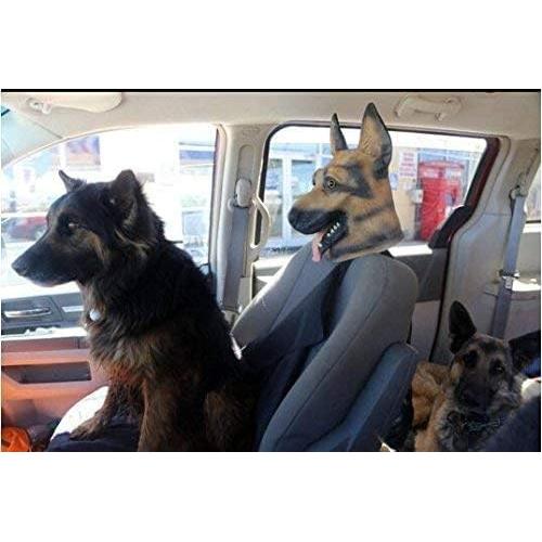 Máscara de Cabeza de Perro Pastor Alemán CreepyParty