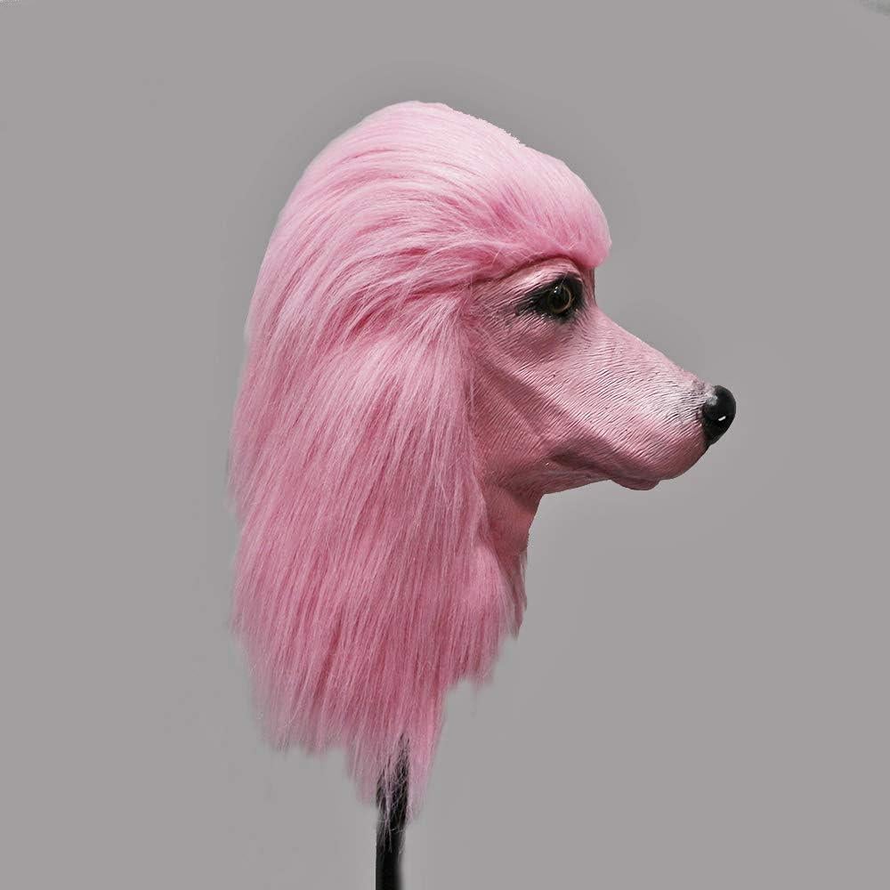 Máscara de perro Poodle de látex para adultos - Halloween y cosplay