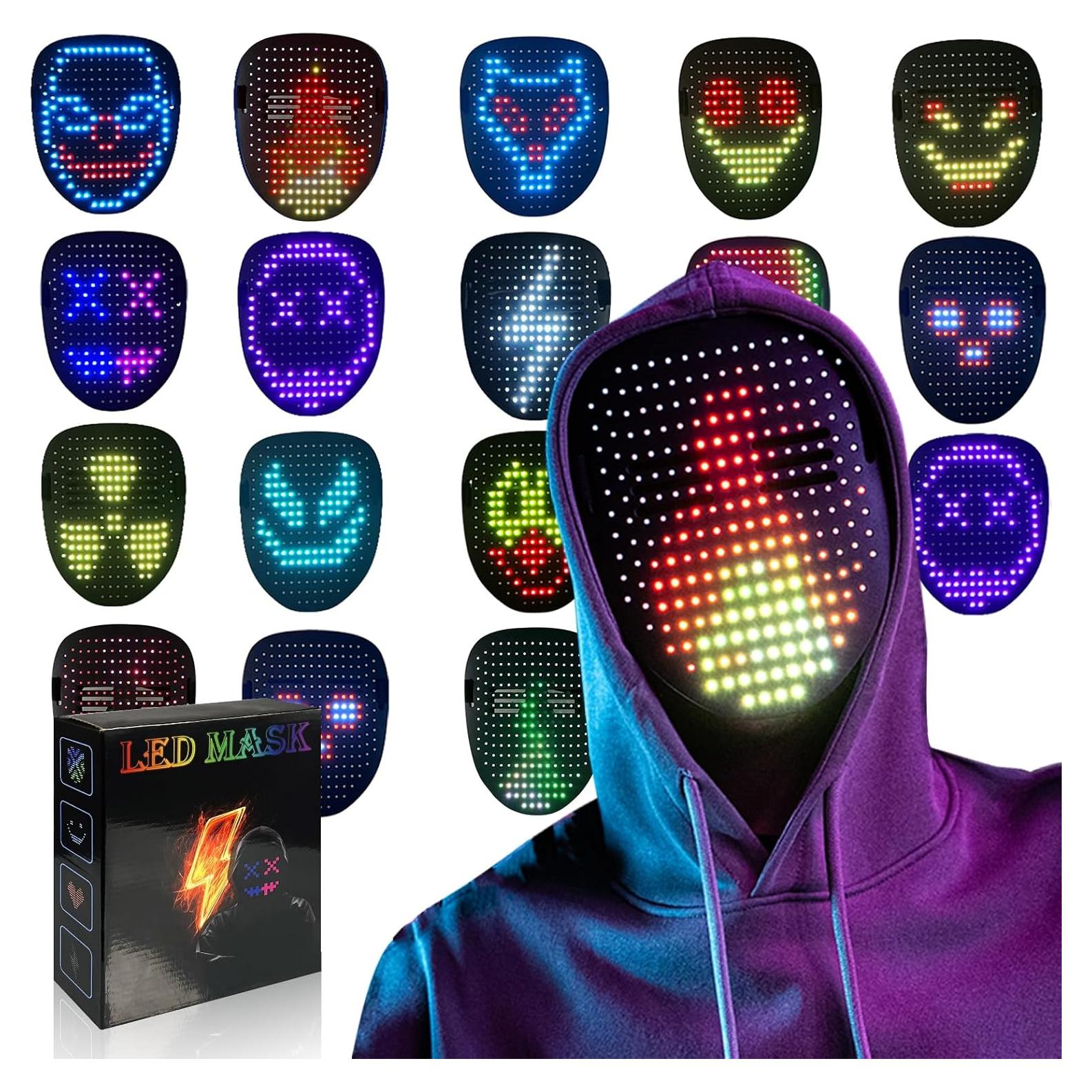 Máscara LED Transformadora COOLGUARDER con Detección de Gestos