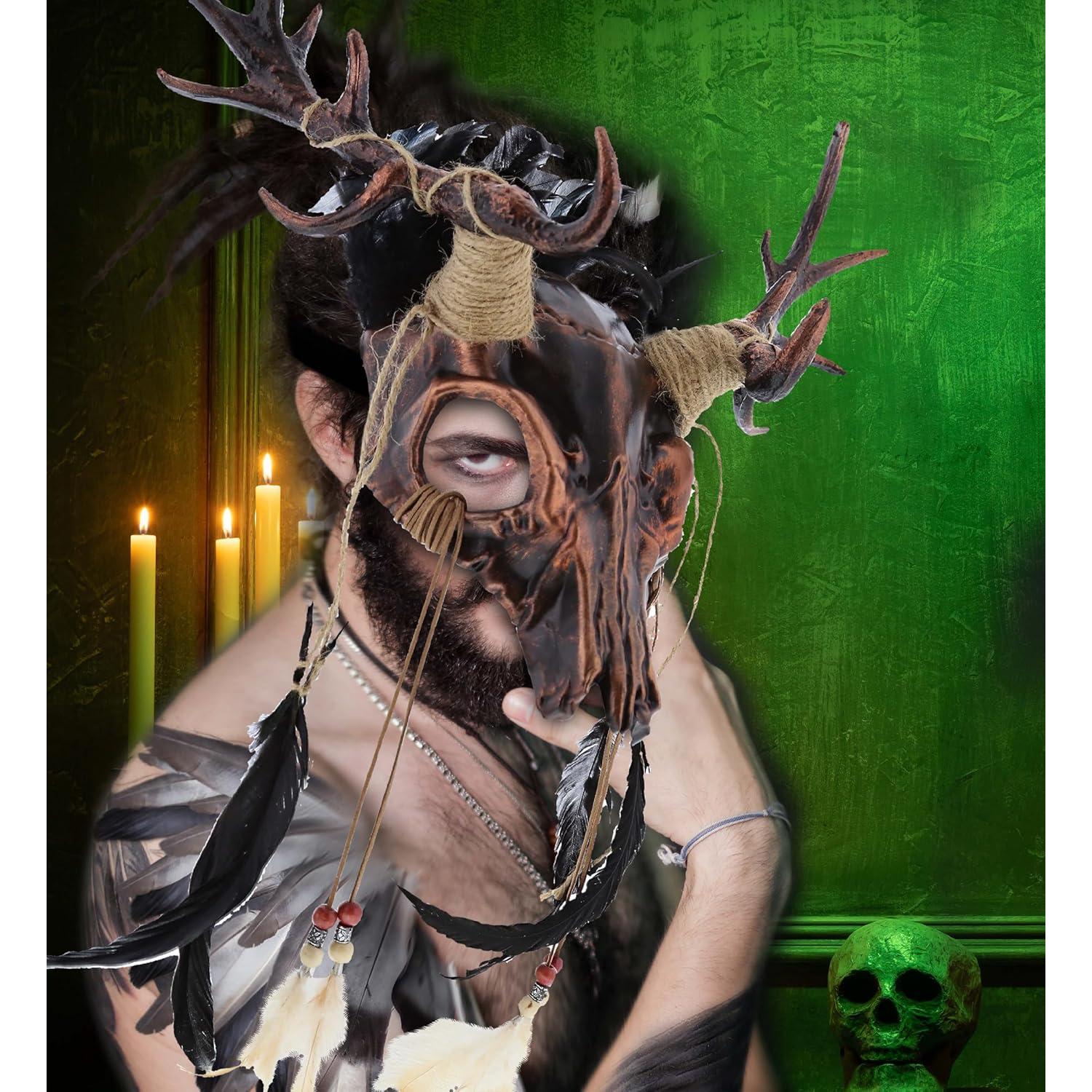 Máscara de Calavera de Ciervo con Cuernos Attitude Studio