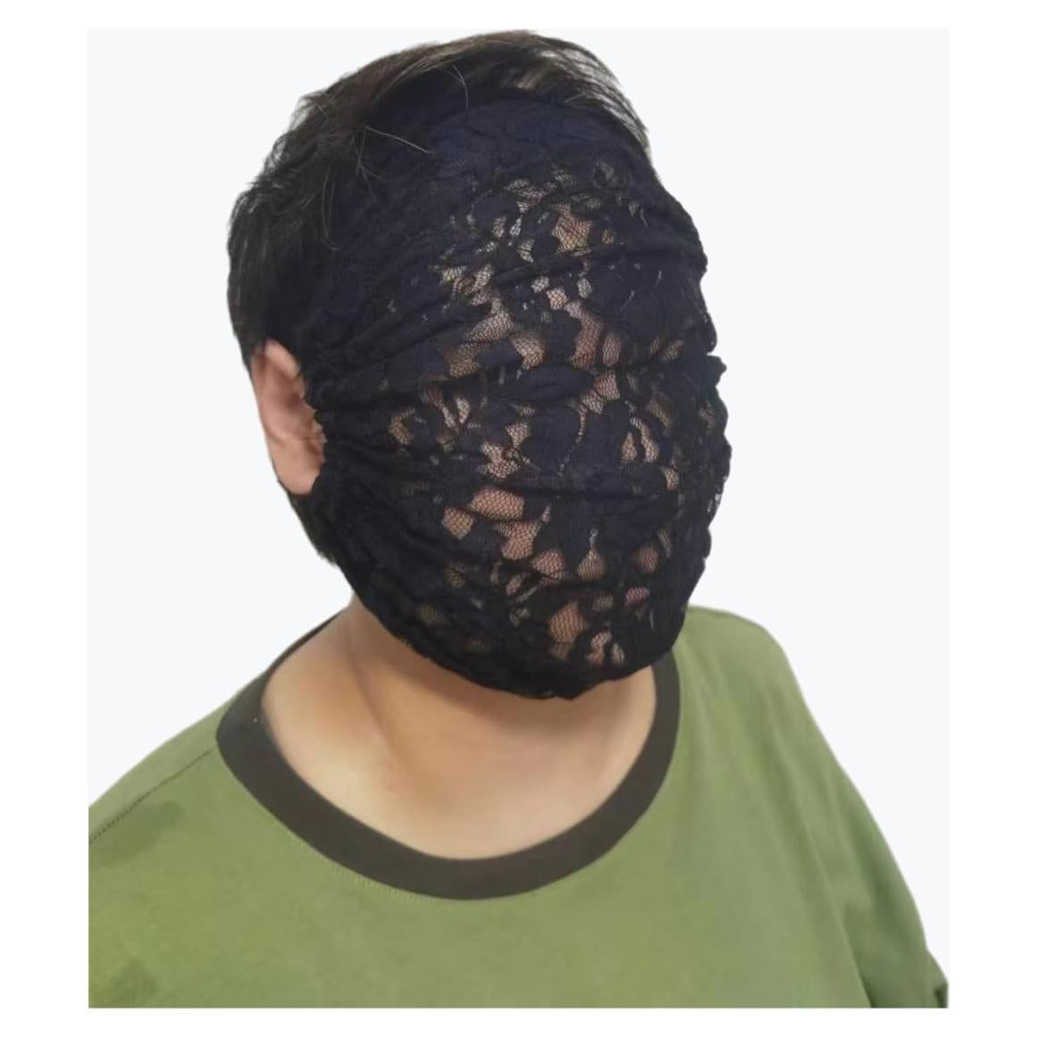 Máscara de Encaje Negra para Mujeres - Accesorio de Fiesta