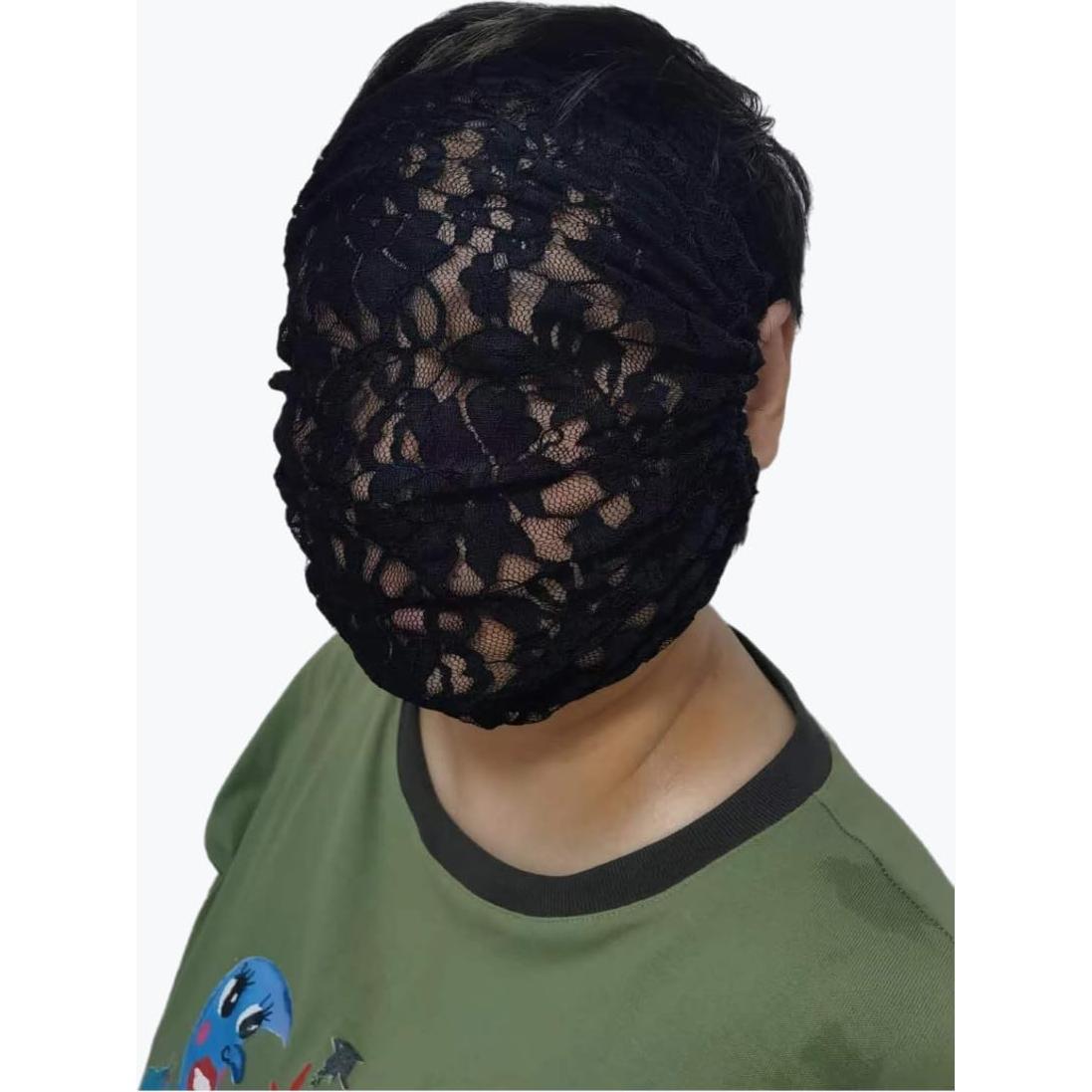 Máscara de Encaje Negra para Mujeres - Accesorio de Fiesta