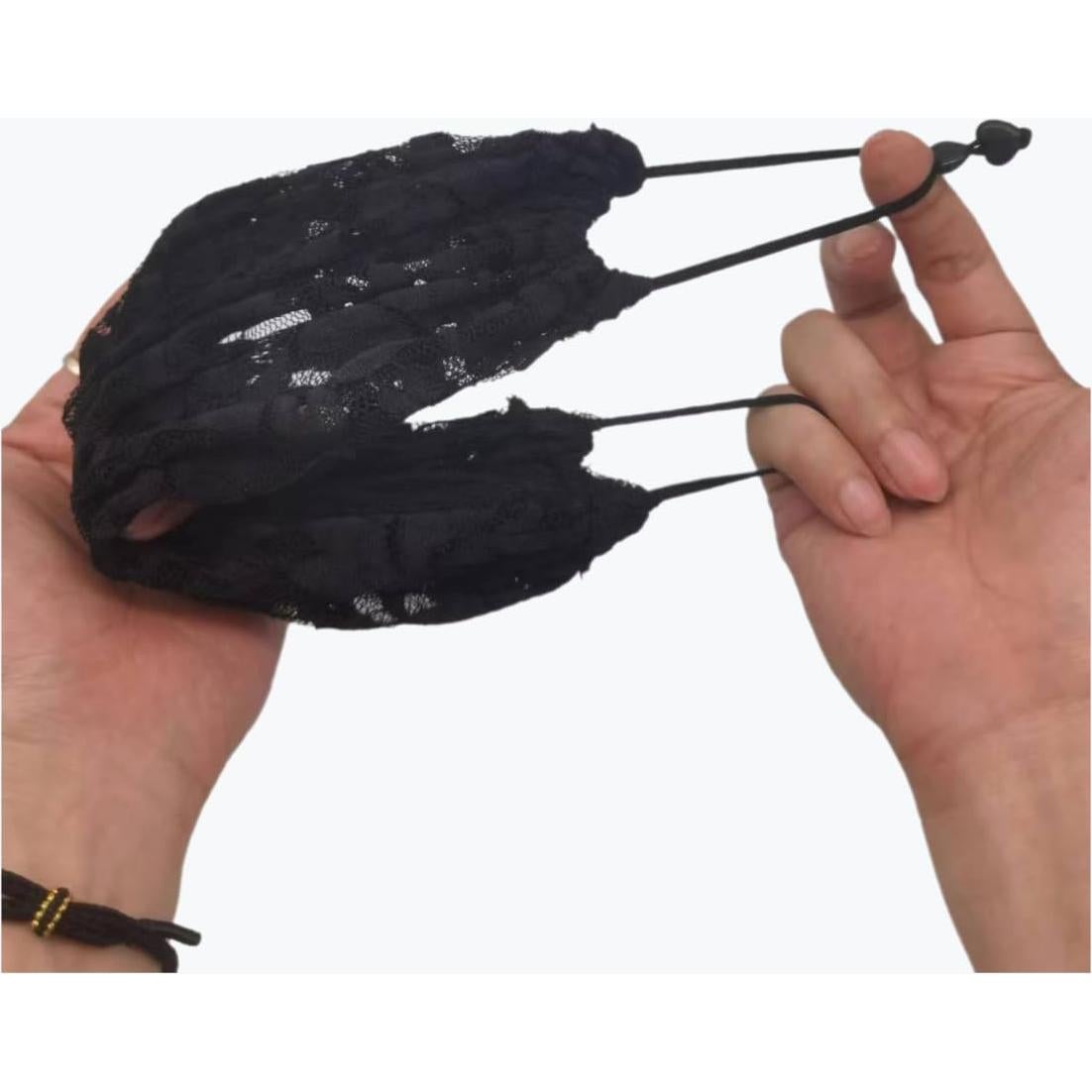 Máscara de Encaje Negra para Mujeres - Accesorio de Fiesta